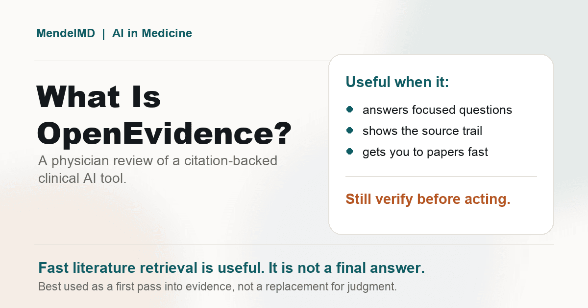 What is OpenEvidence physician review graphic