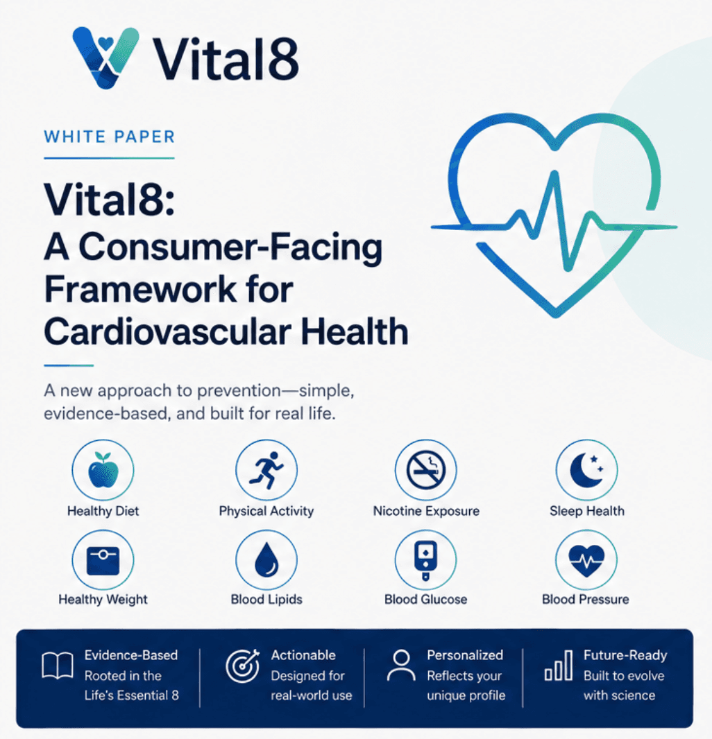 The evidence behind Vital8 and the American Heart Association's Life's Essential 8 cardiovascular health score