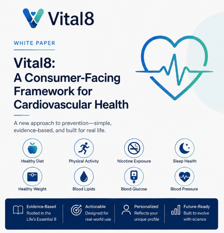 The evidence behind Vital8 and the American Heart Association's Life's Essential 8 cardiovascular health score